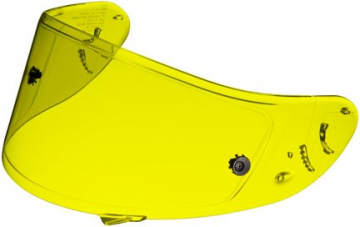 view Shoei CWF-1 HI-DEF Yellow Pinlock Shield With Tear-off Post